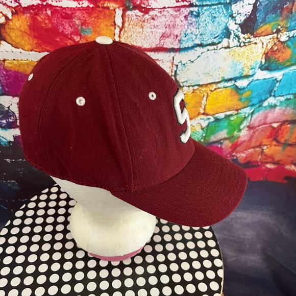 Stanford Cardinal Red Hat NCAA Stanford Cardinal Size 7 1/8 Fit Red Hat Cap - Picture 6 of 6